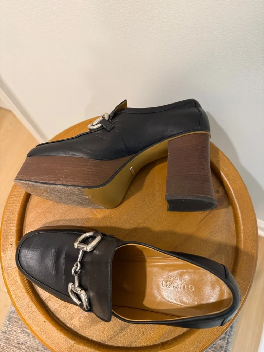 Gucci Houdan Horsebit Platform Loafers - Vintage - Picture 9 of 13